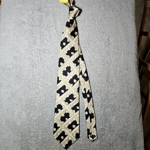 VTG Serica For Boyd’s Philadelphia Silk Tie Made in Italy Bold Geometric Abstrac